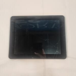 Trio Stealth G4 Android Tablet Silver Cracked Screen For Parts or Repair